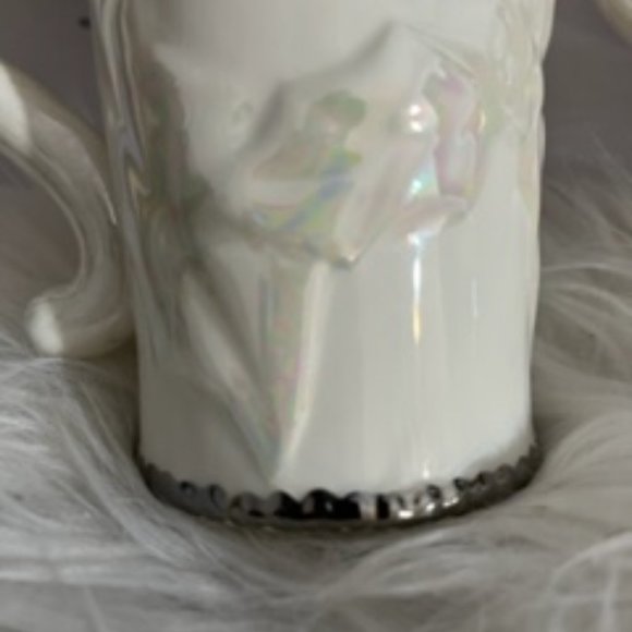 2 Christmas Morning Coffee Mugs, Holly Motif, Bella Cassa by Ganz - Picture 4 of 5